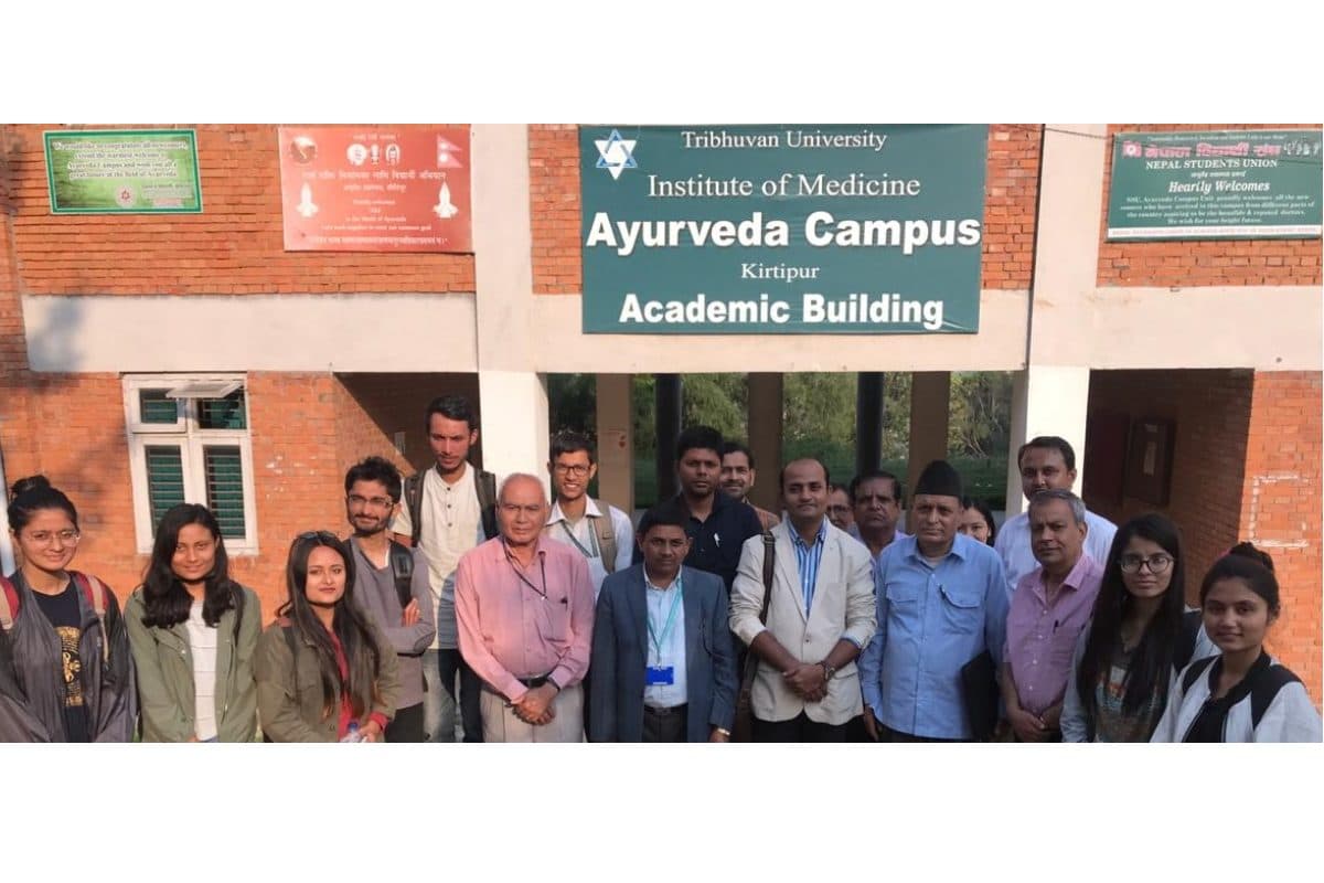 With faculty of Ayurveda Campus, Institute of Medicine, Tribhuvan University, Kathmandu – Nepal