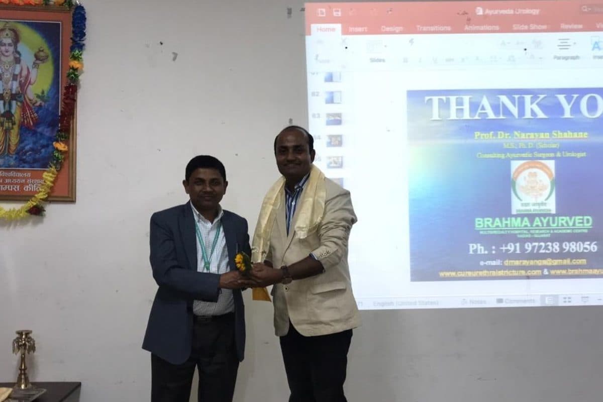 Guest lecture on Ayurvedic Urology at Institute of Medicine, Tribhuvan University, Kathmandu – Nepal