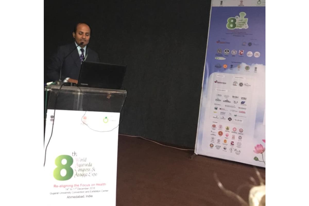 Research paper presentation in 8th World Ayurveda Congress & Arogya Expo